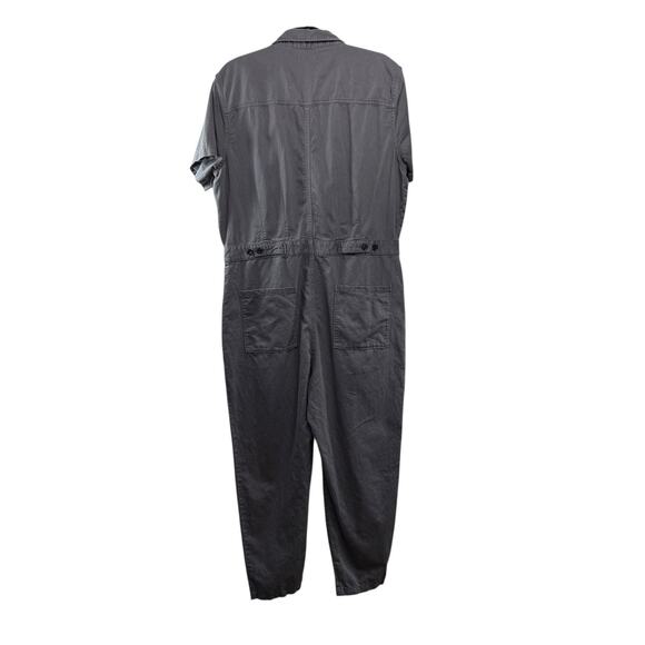 Outerknown SEA Jumpsuit Overall Coveralls Women Size L Gray Utility Organic - Picture 3 of 7